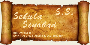 Sekula Sinobad vizit kartica
